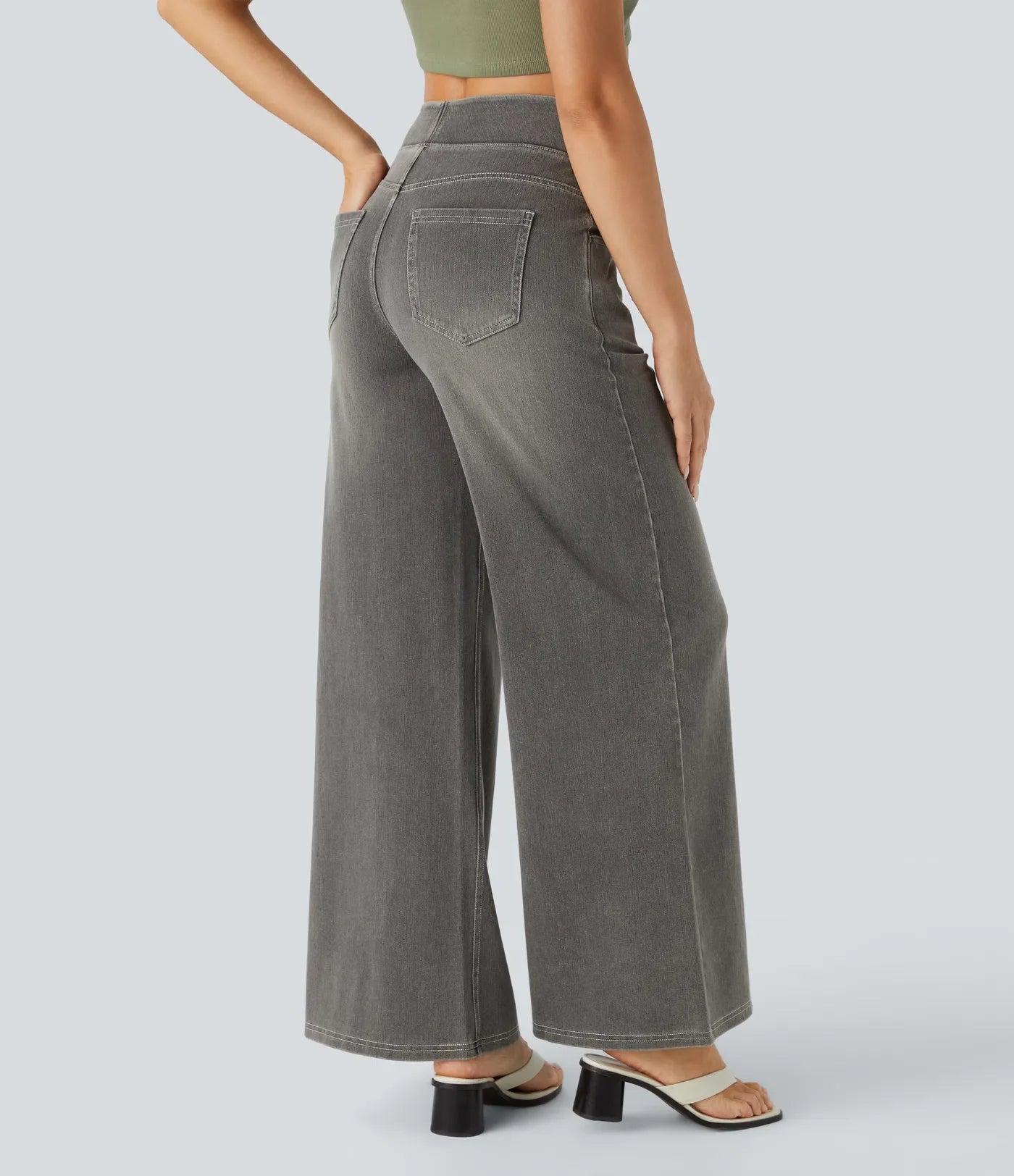 Haurelle Flex™ – High Waist Stretch Baggy Jeans