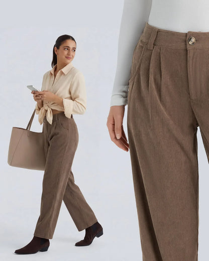 Haurelle Cord™ – Mid Rise Corduroy Pants