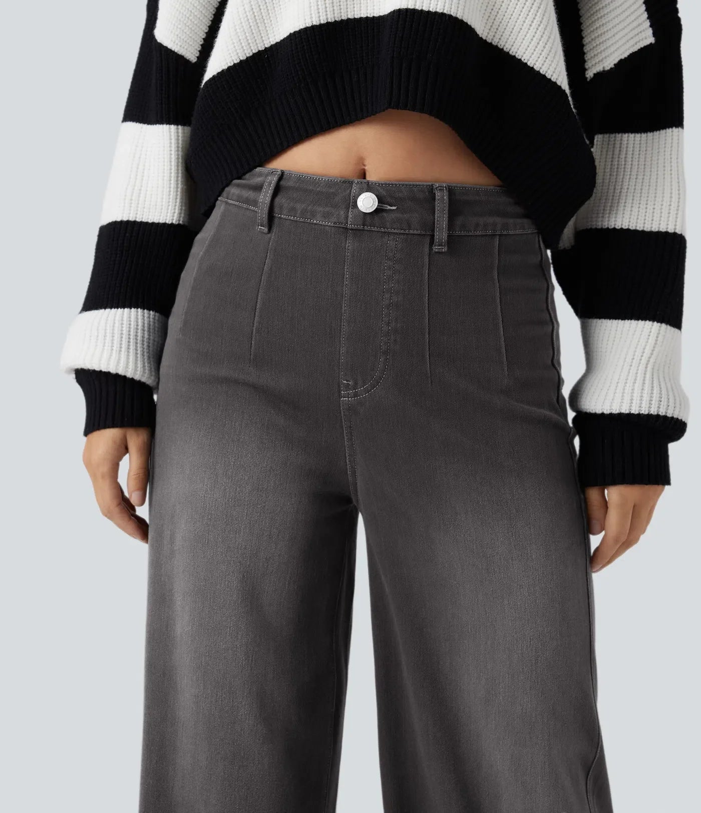 Haurelle Flex™ – Mid Rise Sculpt Wide Leg Jeans