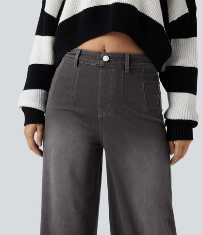 Haurelle Flex™ – Mid Rise Sculpt Wide Leg Jeans