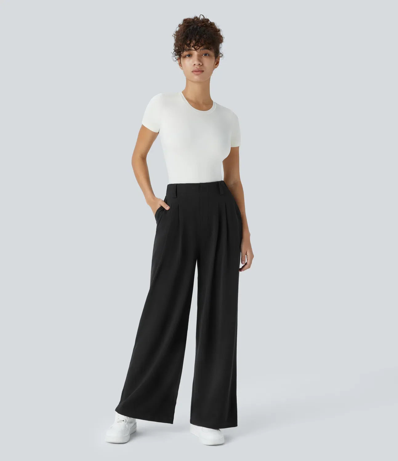 Haurelle Flex™ – Stretch High Waist Straight Leg Pants