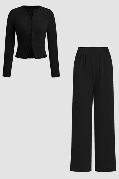Haurelle SoftFlow™ – Wide Leg Co-Ord