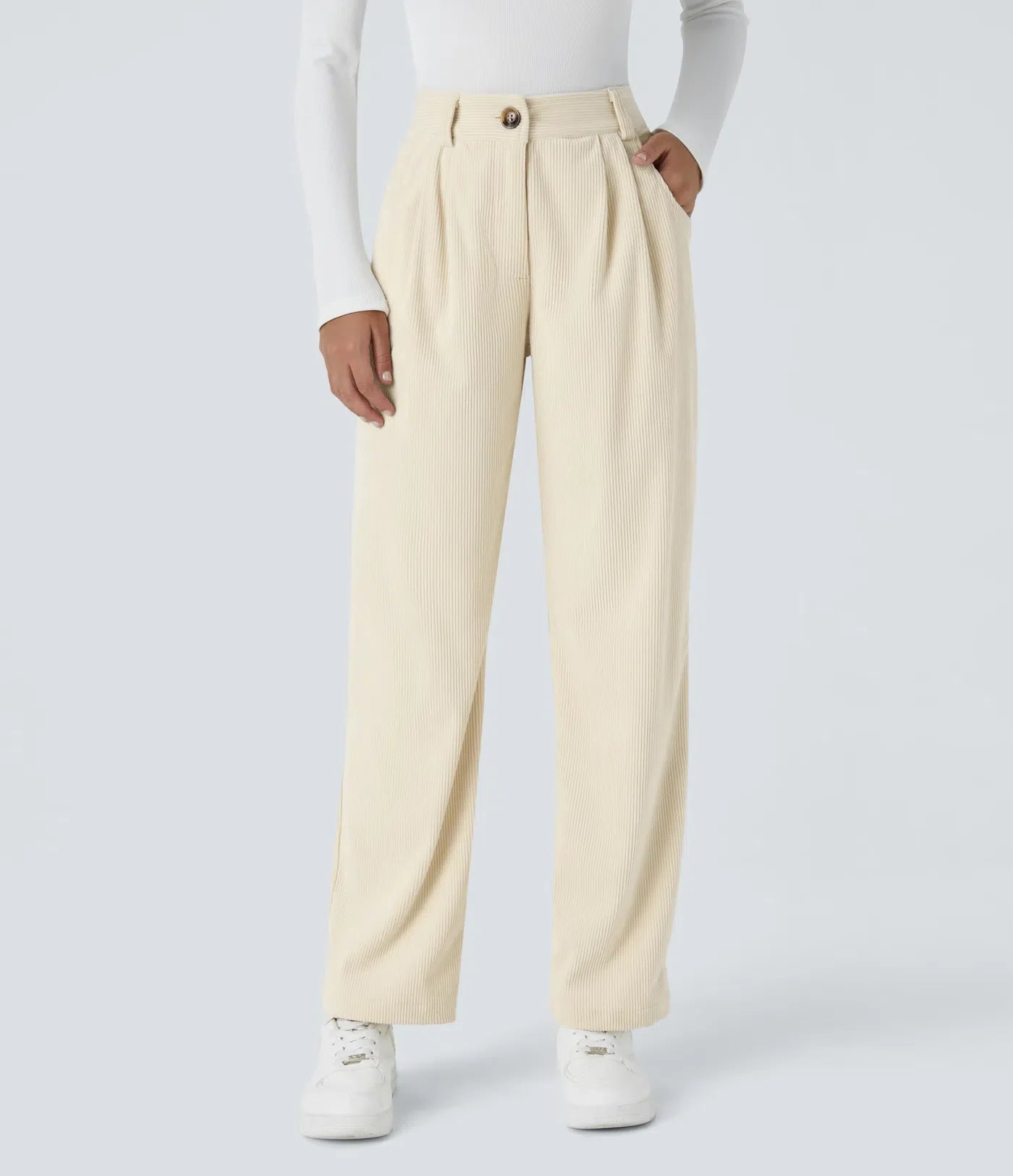 Haurelle Cord™ – Mid Rise Corduroy Pants