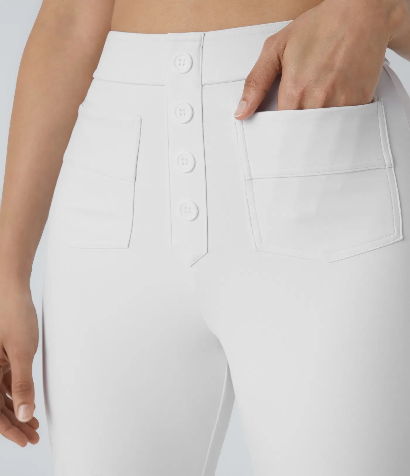 Haurelle Flex™ – High Waist Straight Leg Utility Pants