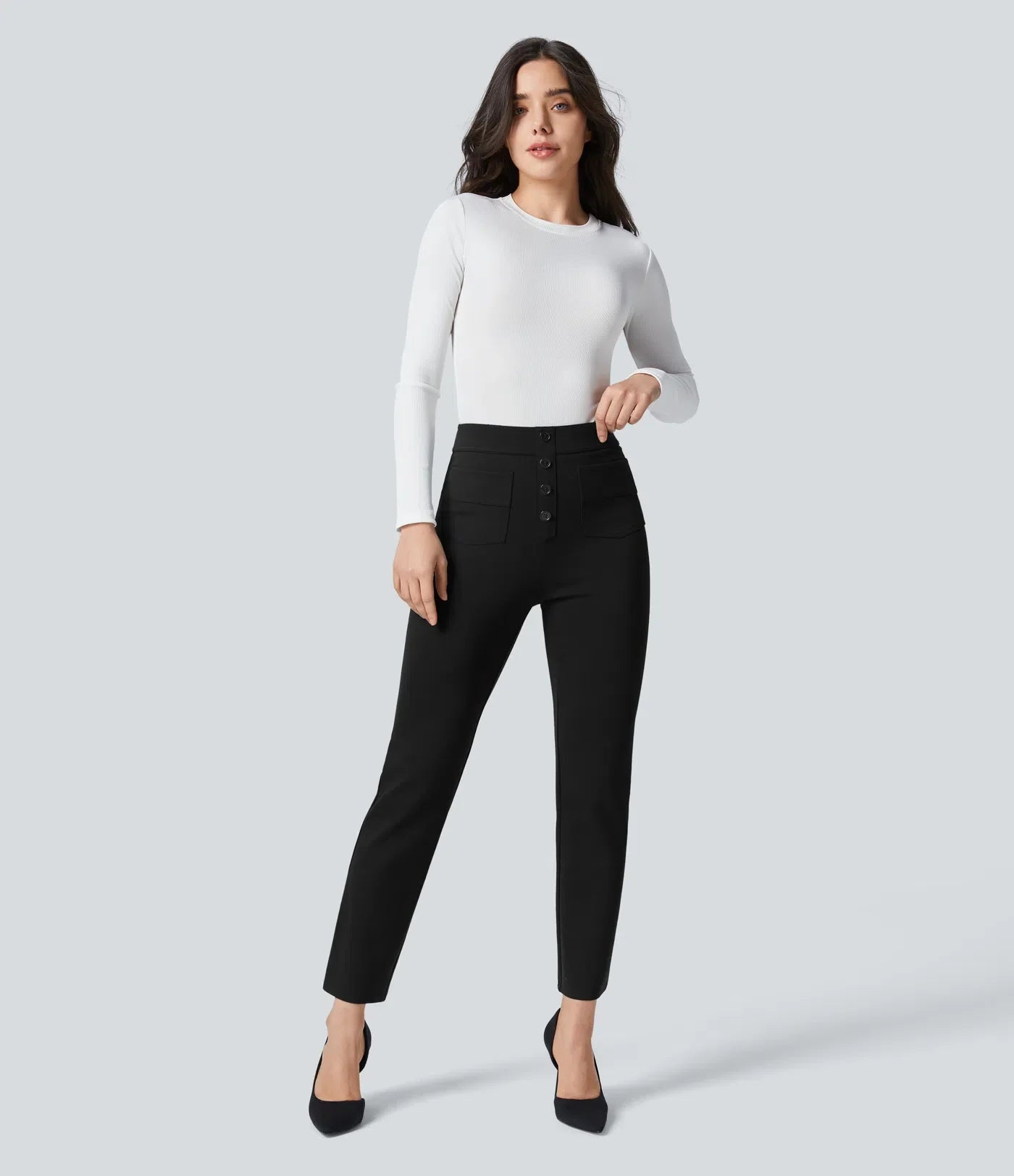 Haurelle Flex™ – High Waist Stretch Work Pants