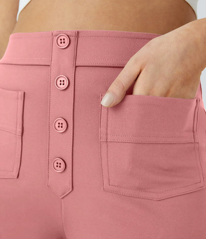 Haurelle Flex™ – High Waist Straight Leg Utility Pants