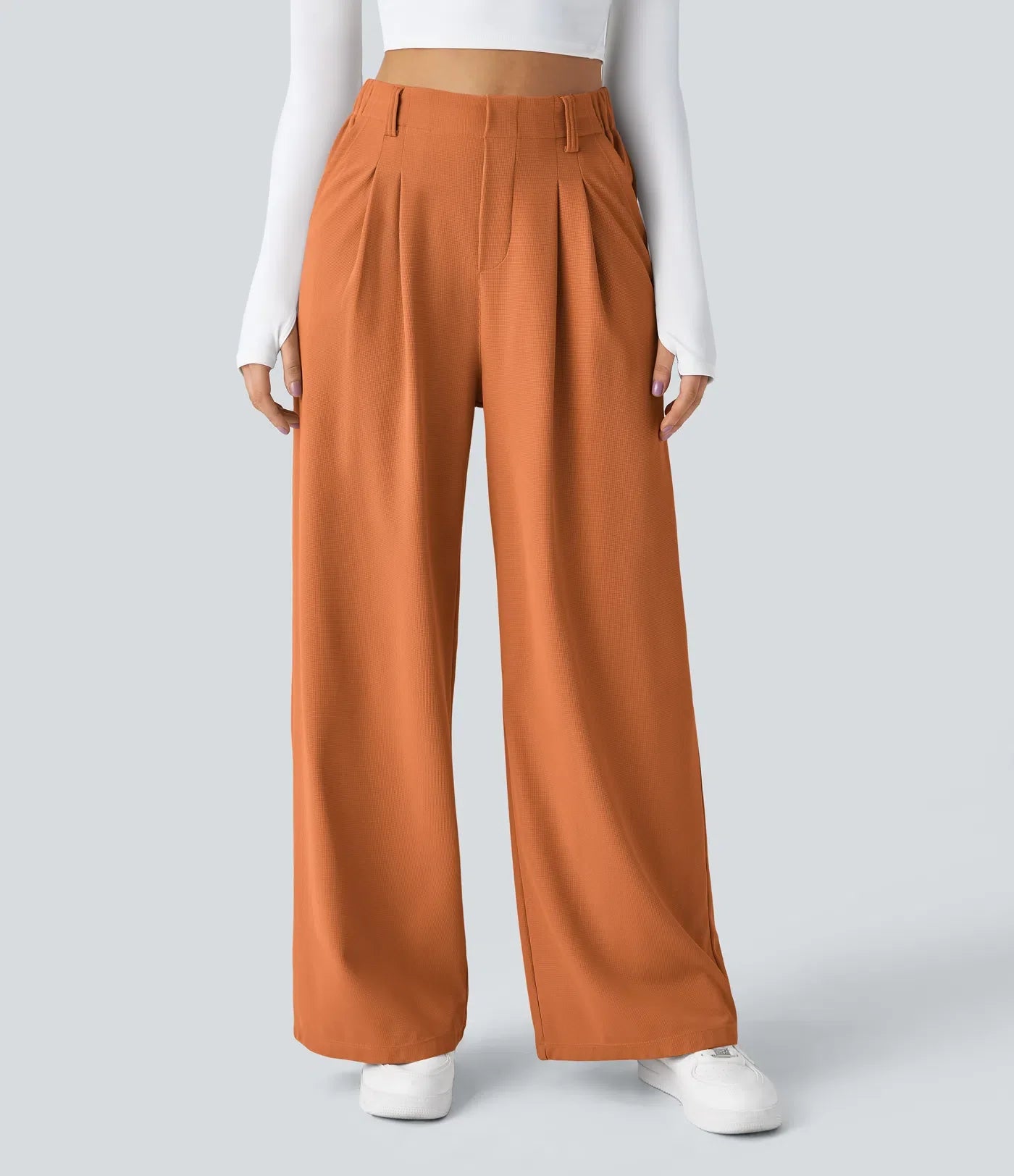 Haurelle Flex™ – Stretch High Waist Straight Leg Pants