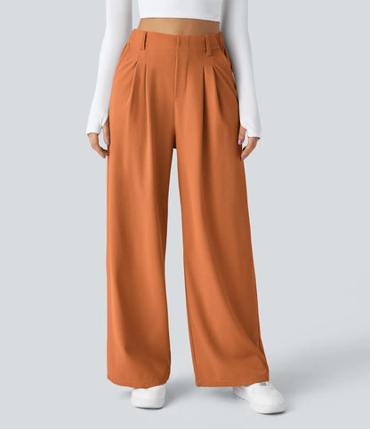 Haurelle Flex™ – Stretch High Waist Straight Leg Pants