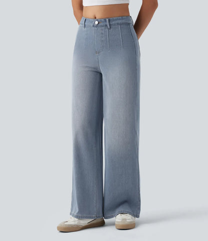 Haurelle Flex™ – Mid Rise Sculpt Wide Leg Jeans