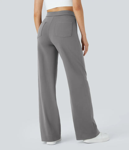 Haurelle Flex™ – High Waist Straight Leg Utility Pants