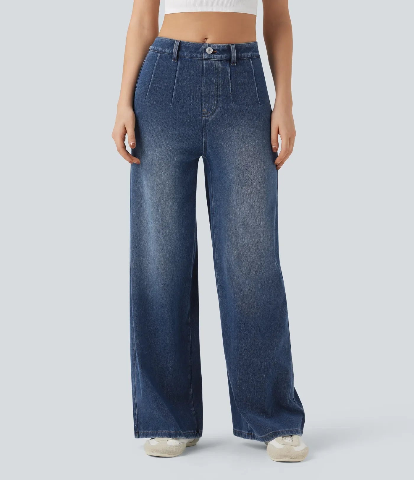 Haurelle Flex™ – Mid Rise Sculpt Wide Leg Jeans