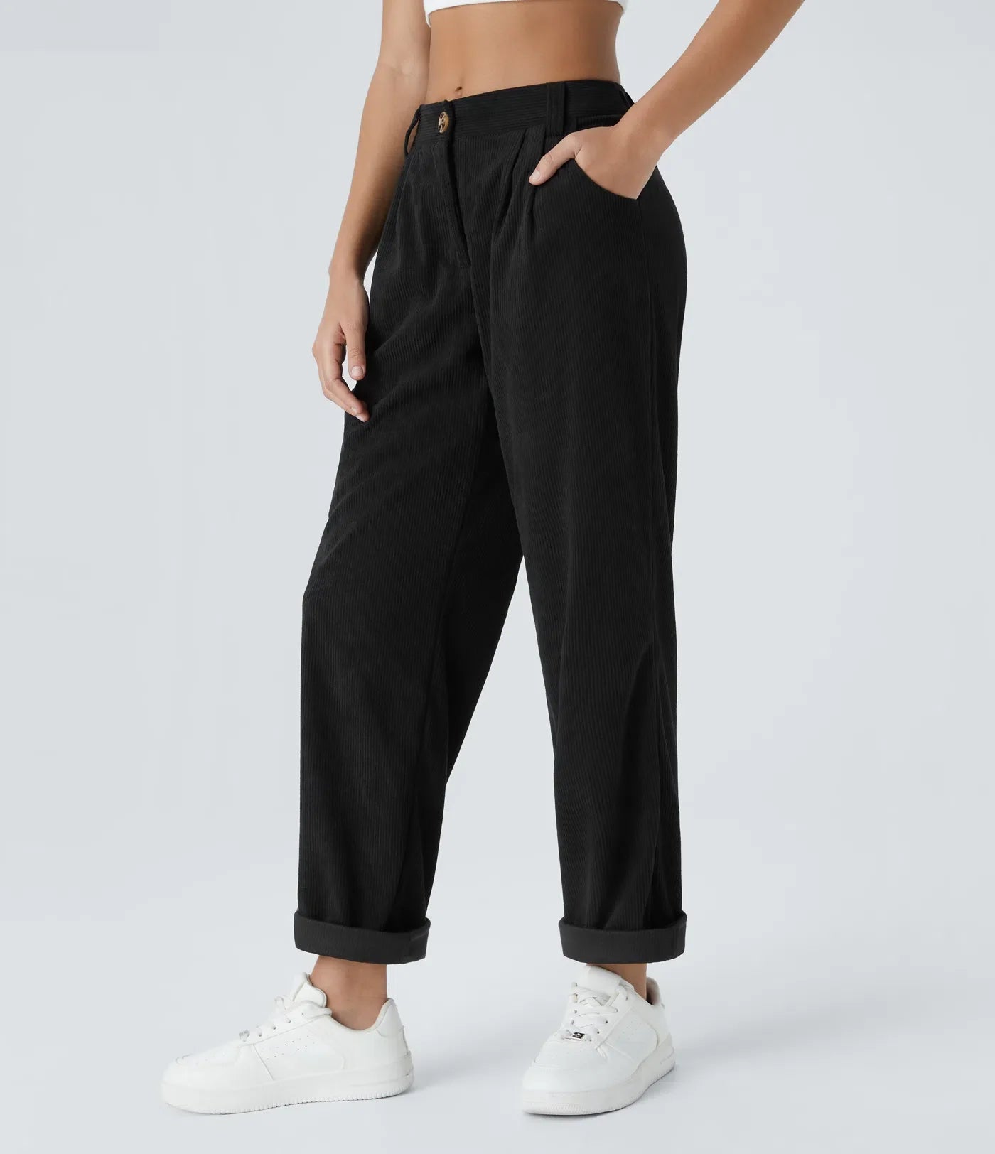 Haurelle Cord™ – Mid Rise Corduroy Pants