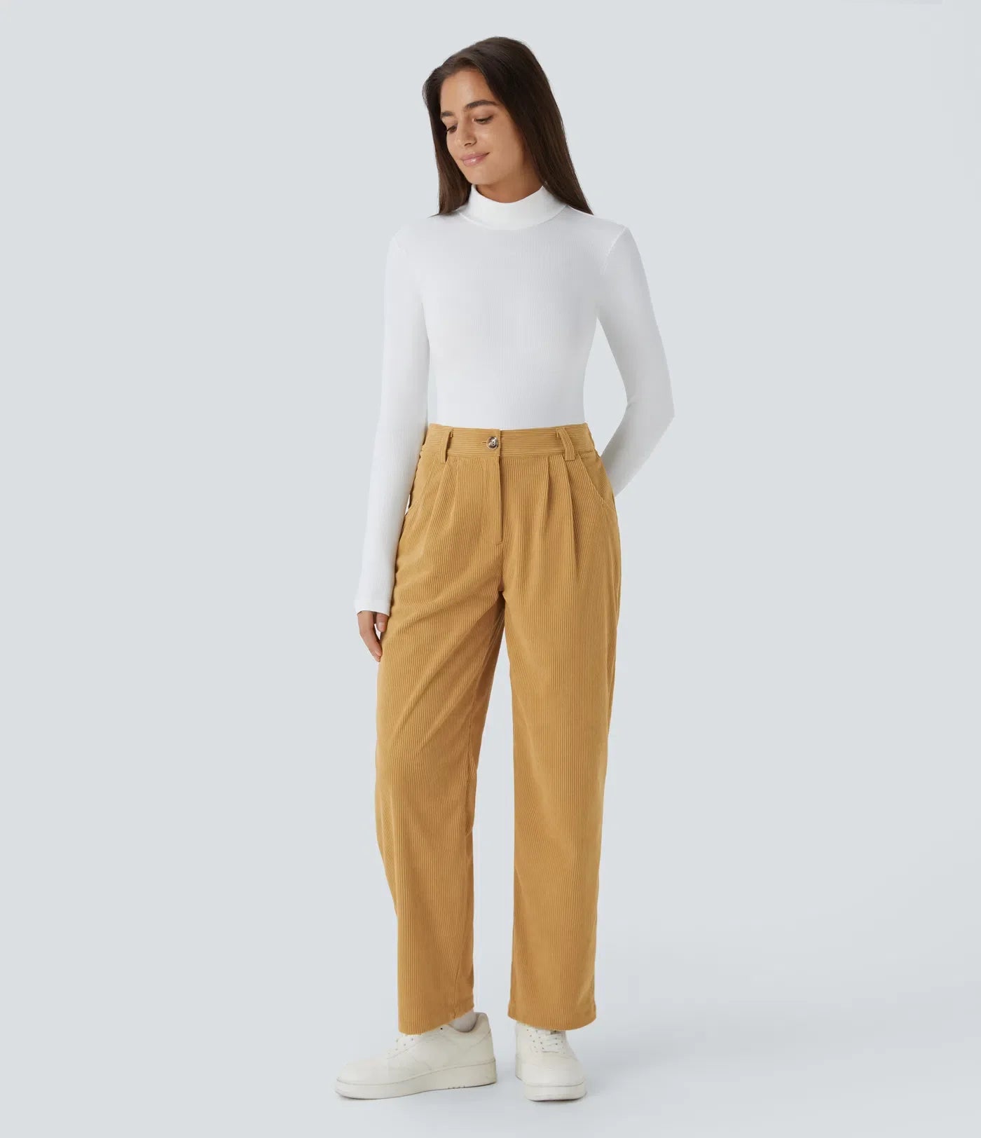 Haurelle Cord™ – Mid Rise Corduroy Pants