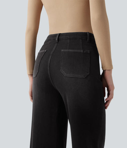 Haurelle Flex™ – Mid Rise Sculpt Wide Leg Jeans