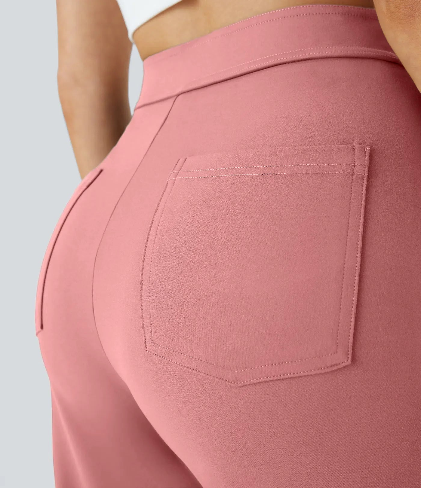 Haurelle Flex™ – High Waist Straight Leg Utility Pants