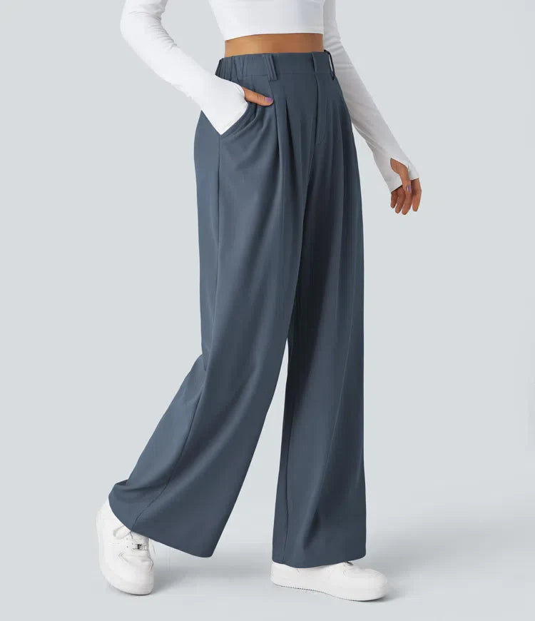 Haurelle Flex™ – Stretch High Waist Straight Leg Pants