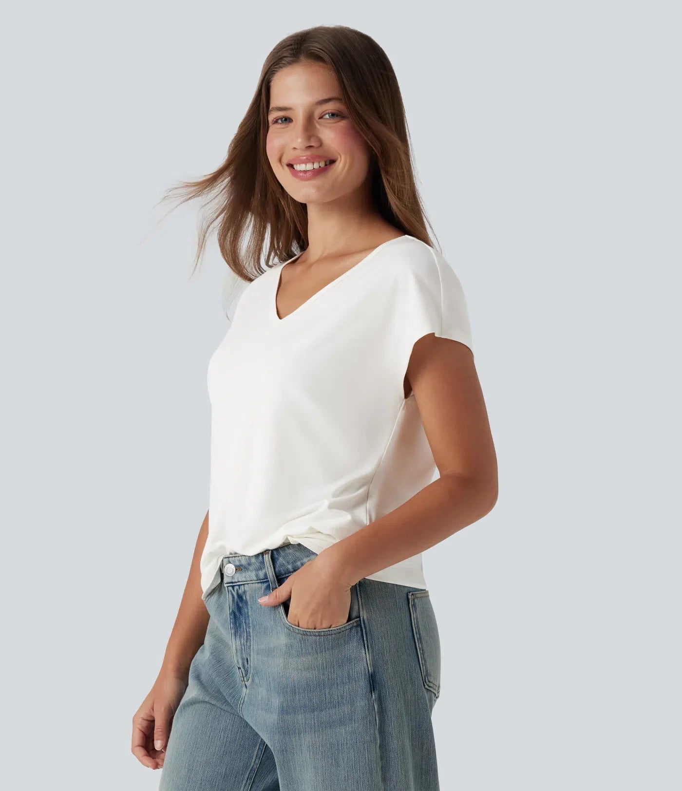 Haurelle Flex™ – Essential V-Neck Shirt