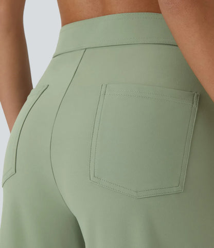 Haurelle Flex™ – High Waist Straight Leg Utility Pants