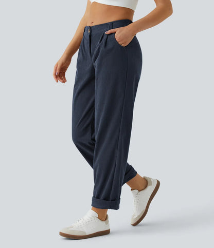 Haurelle Cord™ – Mid Rise Corduroy Pants