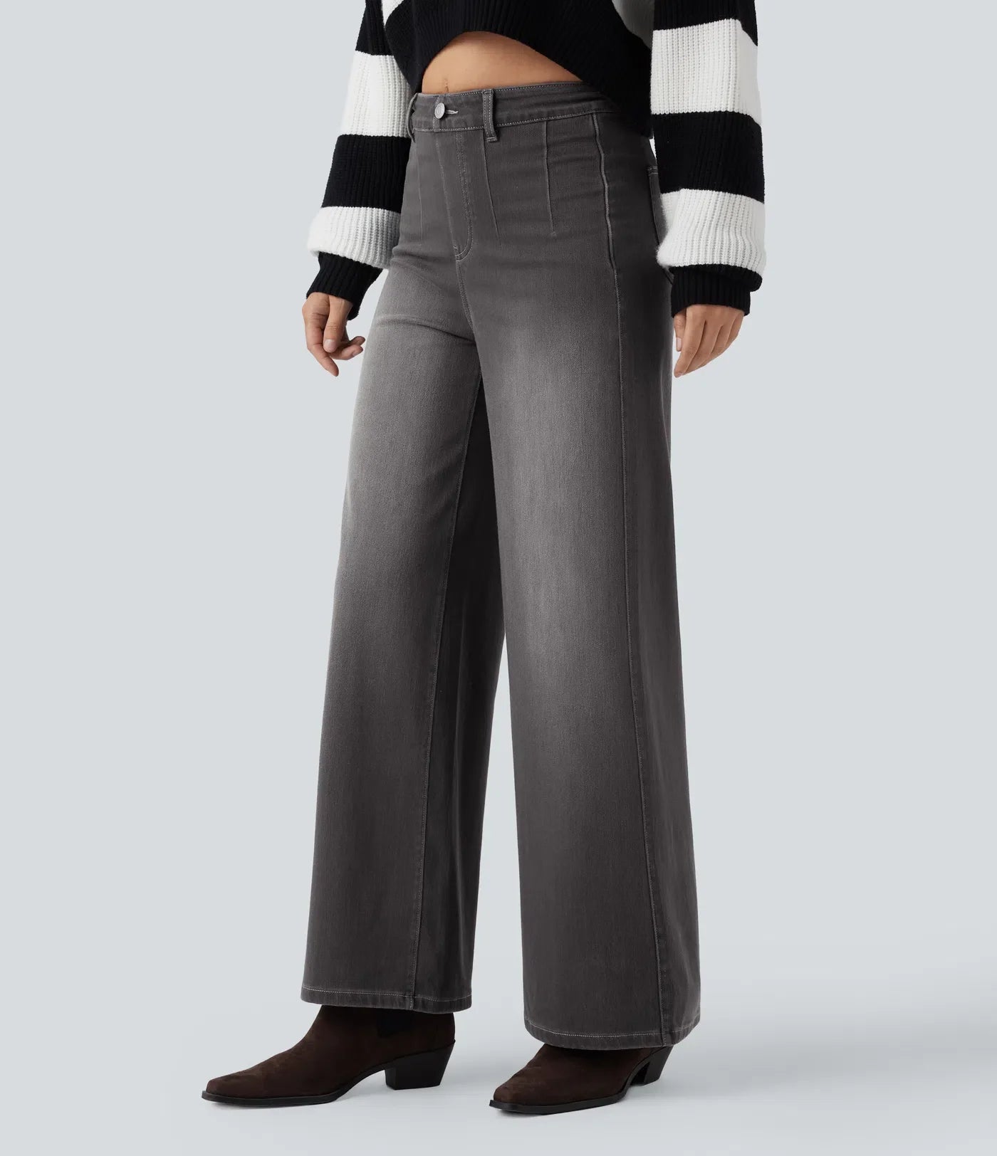 Haurelle Flex™ – Mid Rise Sculpt Wide Leg Jeans