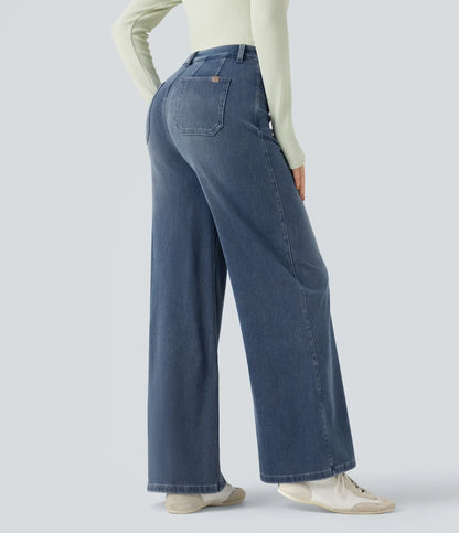 Haurelle Flex™ – Mid Rise Sculpt Wide Leg Jeans
