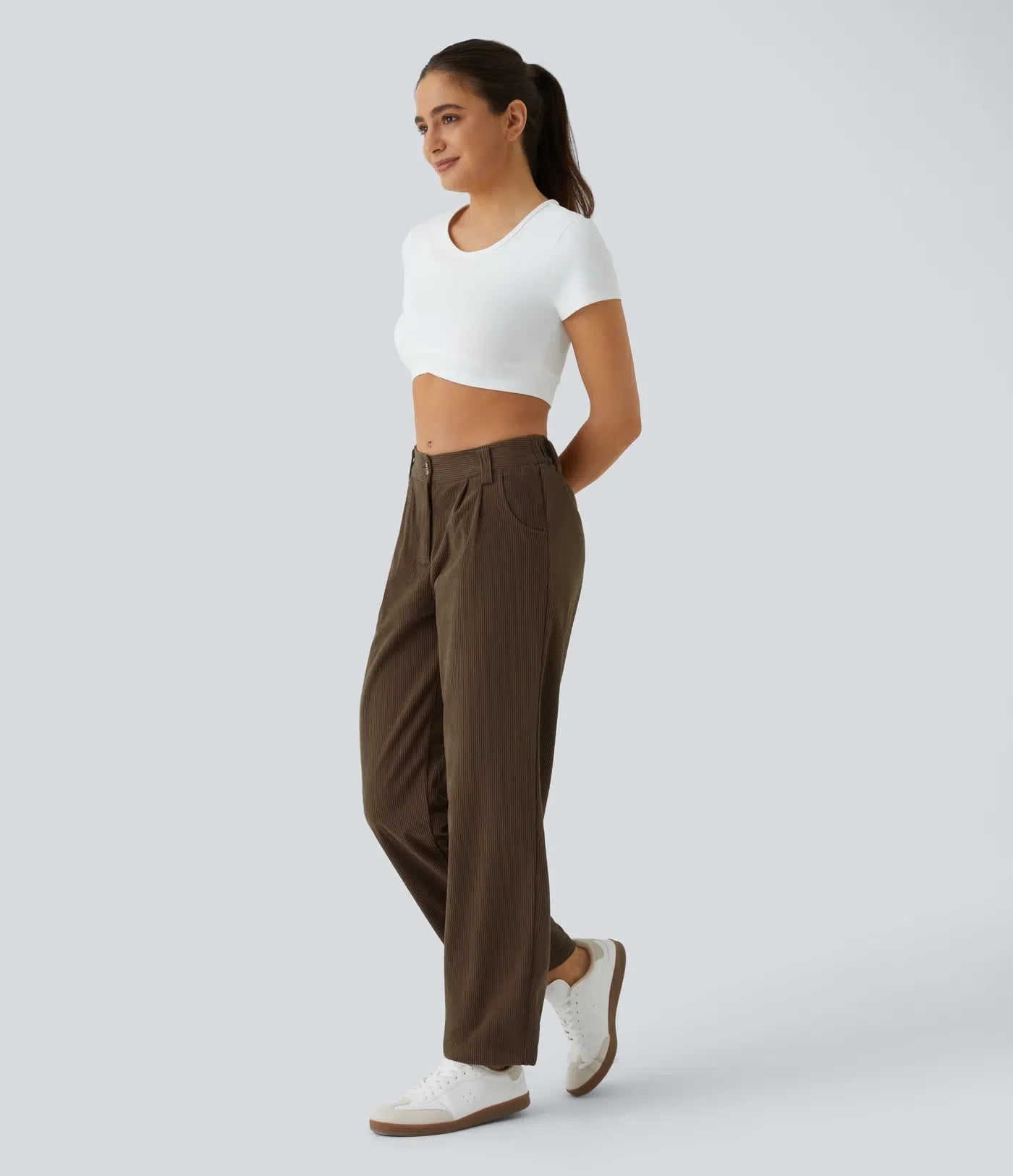 Haurelle Cord™ – Mid Rise Corduroy Pants