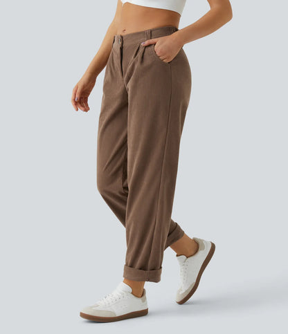 Haurelle Cord™ – Mid Rise Corduroy Pants