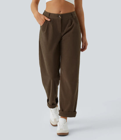 Haurelle Cord™ – Mid Rise Corduroy Pants