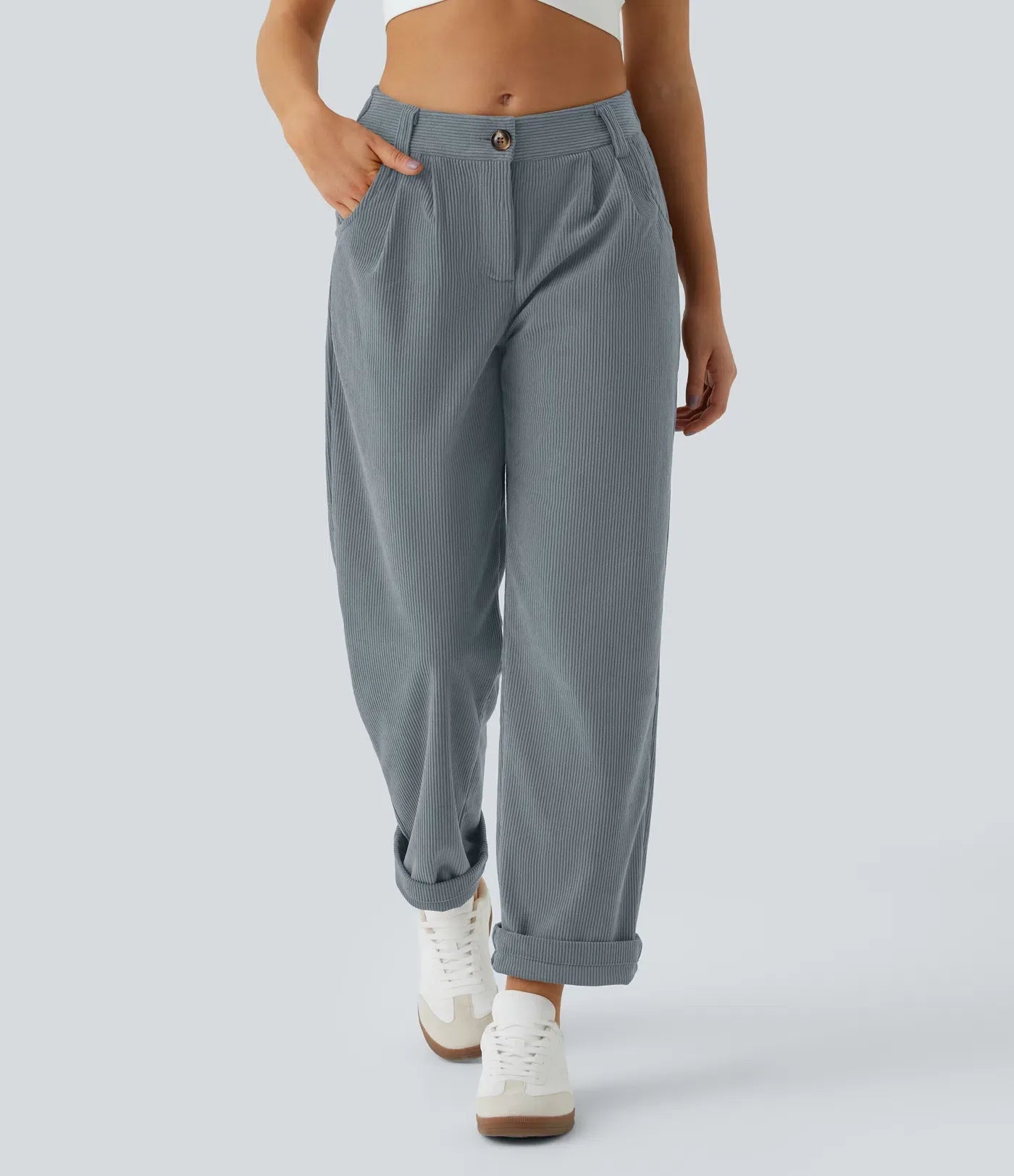 Haurelle Cord™ – Mid Rise Corduroy Pants