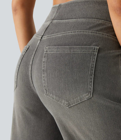 Haurelle Flex™ – High Waist Stretch Baggy Jeans