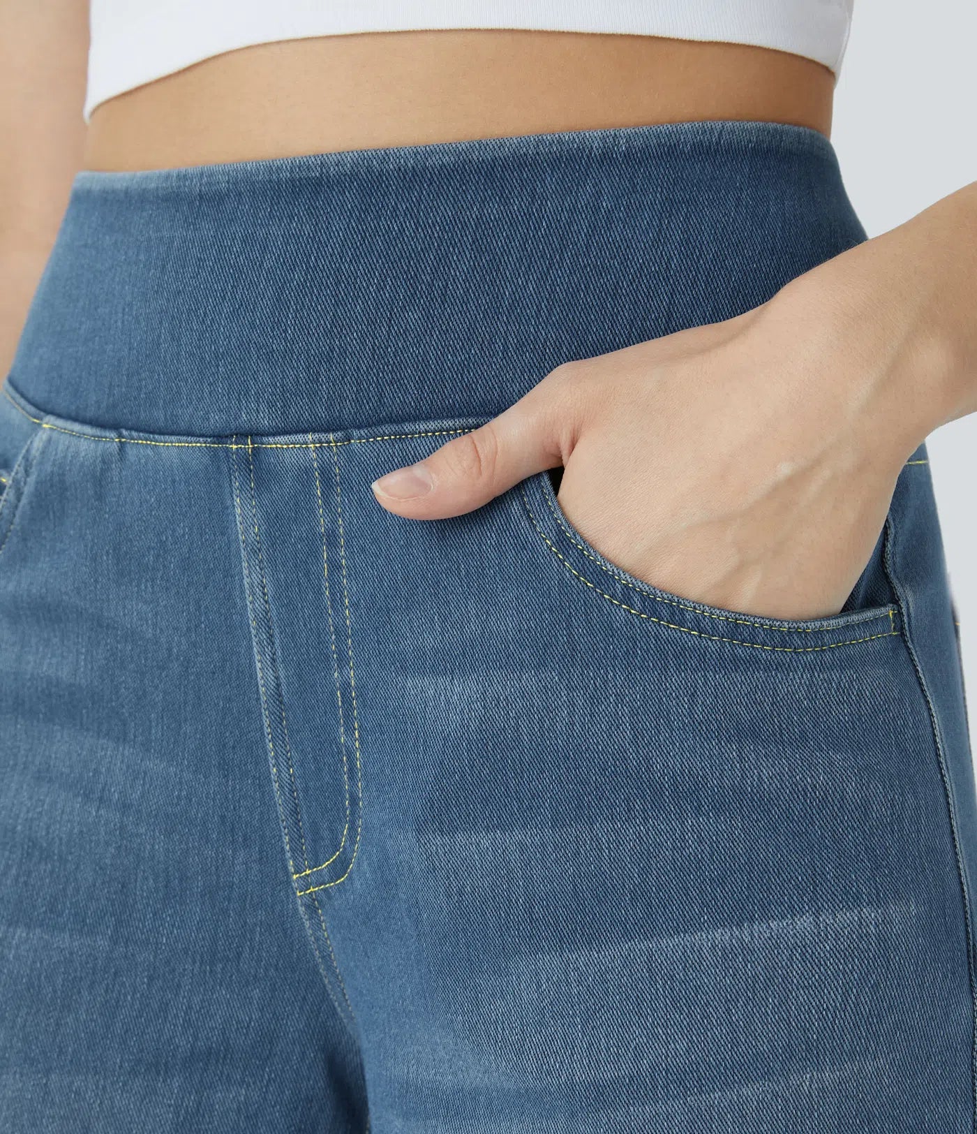 Haurelle Flex™ – High Waist Stretch Baggy Jeans