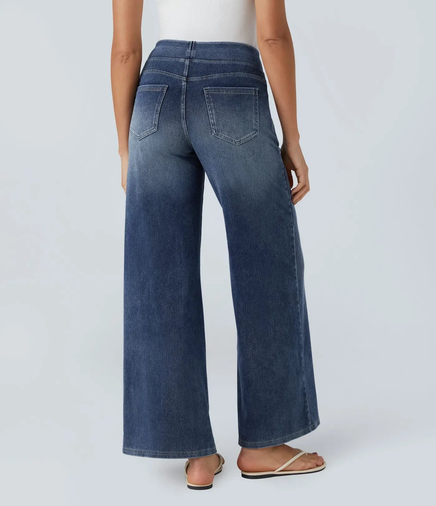 Haurelle Flex™ – High Waist Stretch Baggy Jeans