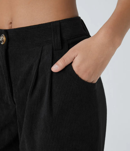 Haurelle Cord™ – Mid Rise Corduroy Pants