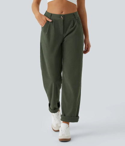 Haurelle Cord™ – Mid Rise Corduroy Pants