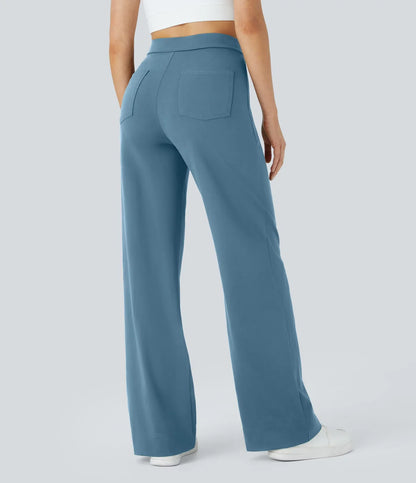 Haurelle Flex™ – High Waist Straight Leg Utility Pants
