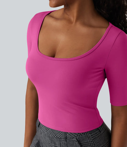 Haurelle Airy™ – Soft Touch V-Neck Shirt