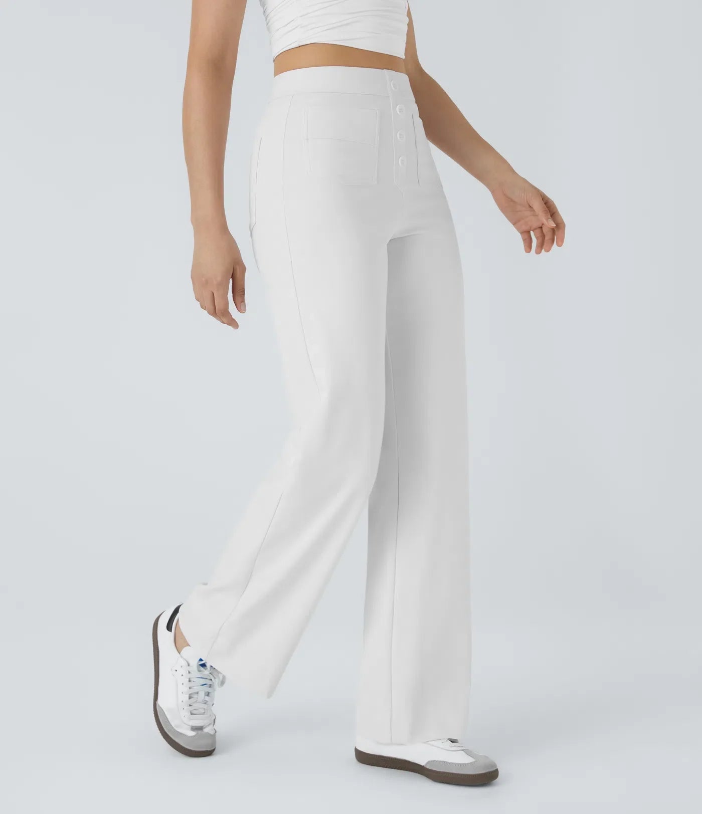 Haurelle Flex™ – High Waist Straight Leg Utility Pants