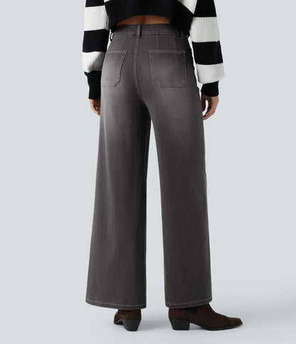 Haurelle Flex™ – Mid Rise Sculpt Wide Leg Jeans