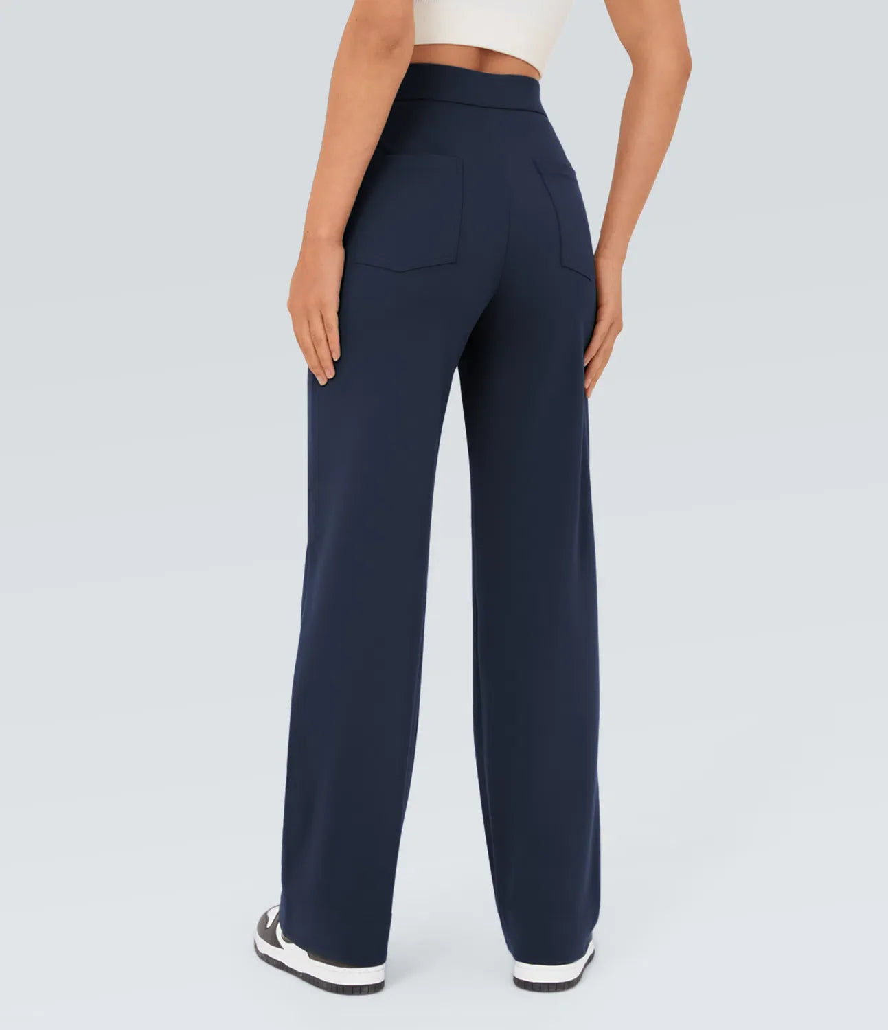Haurelle Flex™ – High Waist Straight Leg Utility Pants