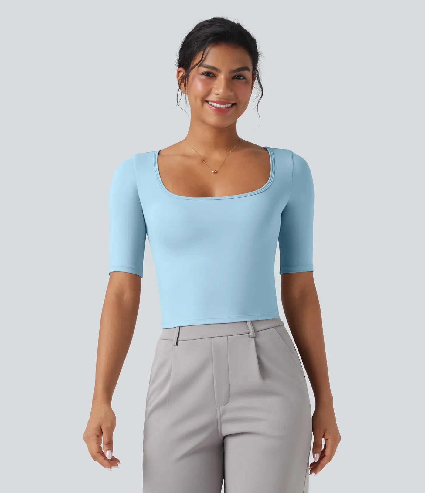 Haurelle Airy™ – Soft Touch V-Neck Shirt