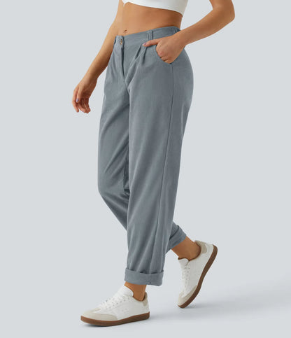 Haurelle Cord™ – Mid Rise Corduroy Pants