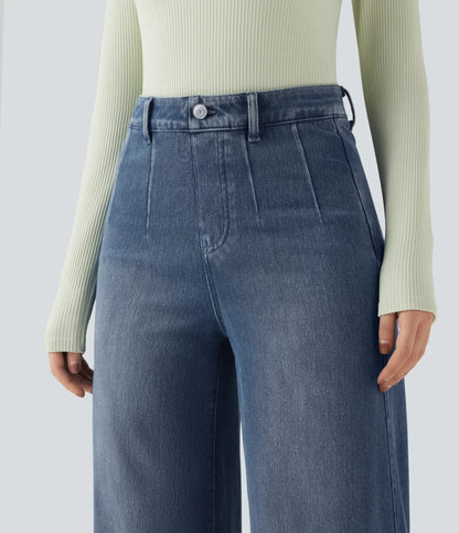 Haurelle Flex™ – Mid Rise Sculpt Wide Leg Jeans