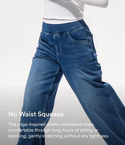 Haurelle Flex™ – High Waist Stretch Baggy Jeans