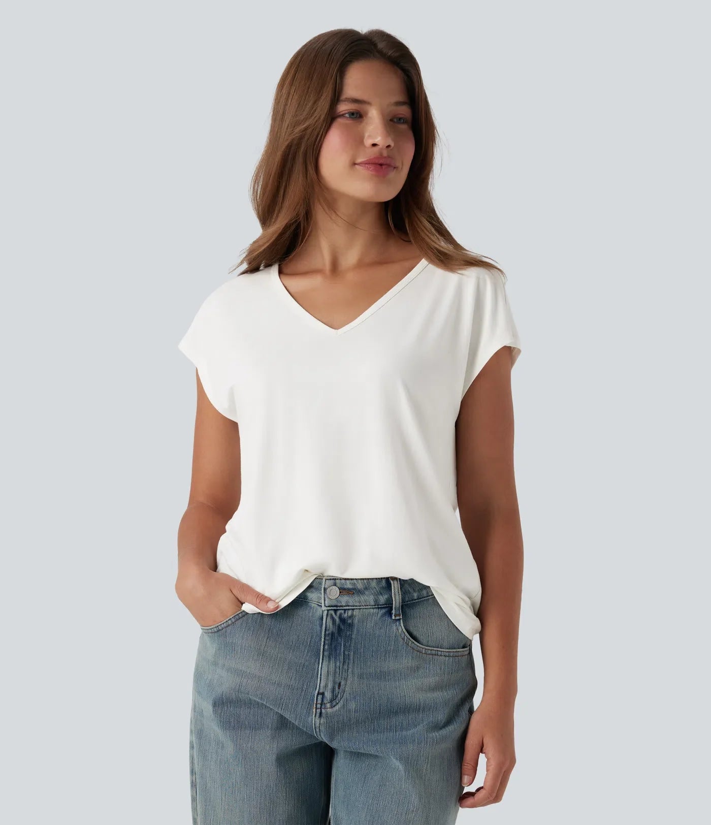 Haurelle Flex™ – Essential V-Neck Shirt