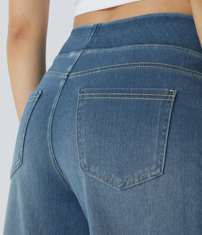 Haurelle Flex™ – High Waist Stretch Baggy Jeans