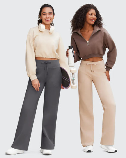 Haurelle EaseFlow™ – Wide Leg Lounge Pants