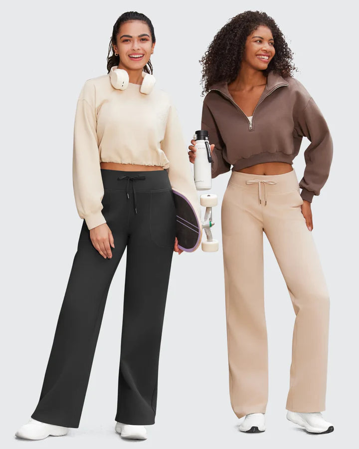 Haurelle EaseFlow™ – Wide Leg Lounge Pants