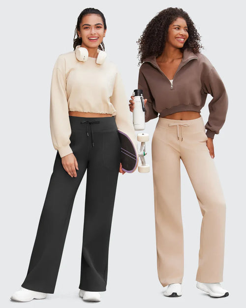 Haurelle EaseFlow™ – Wide Leg Lounge Pants