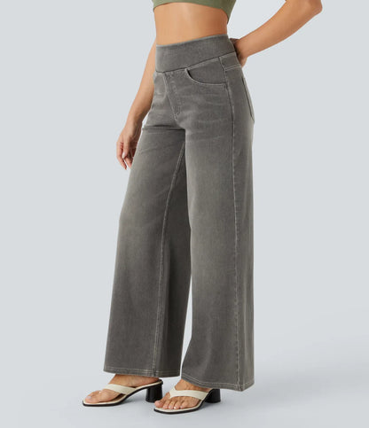 Haurelle Flex™ – High Waist Stretch Baggy Jeans