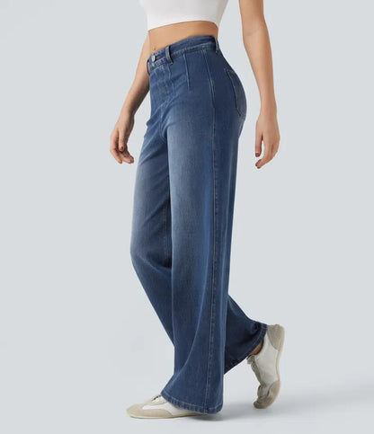 Haurelle Flex™ – Mid Rise Sculpt Wide Leg Jeans